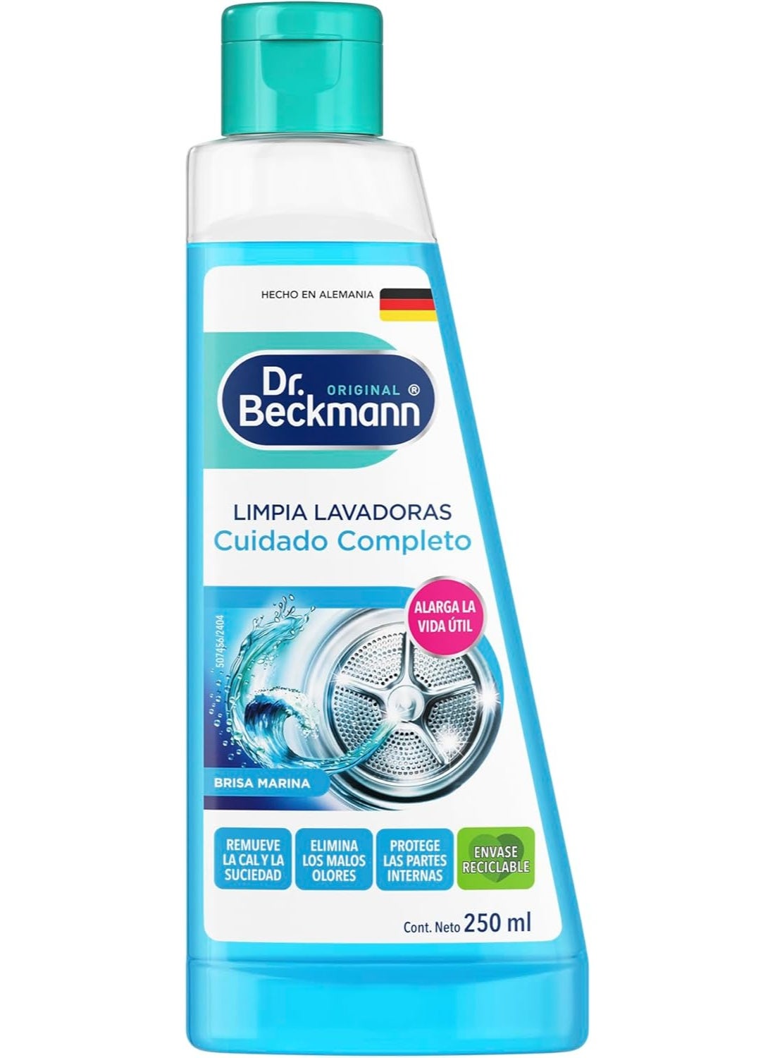 Dr. Beckmann Washing Machine Care Cleaner Activated Carbon Formula Prolongs Lifespan & Odour Removal Protects Metal & Rubber